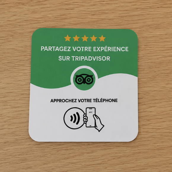 Plaque NFC TripAdvisor