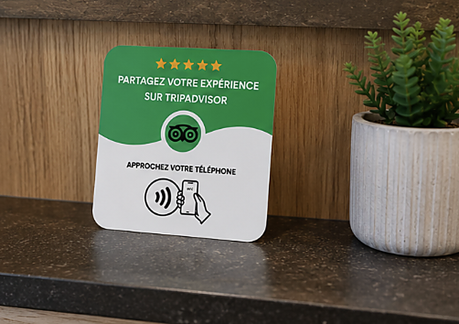 Plaque NFC TripAdvisor — vue 2